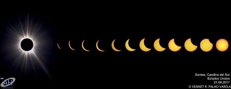 Radiólogo de DIAGNOS toma impresionantes fotografías del eclipse solar
